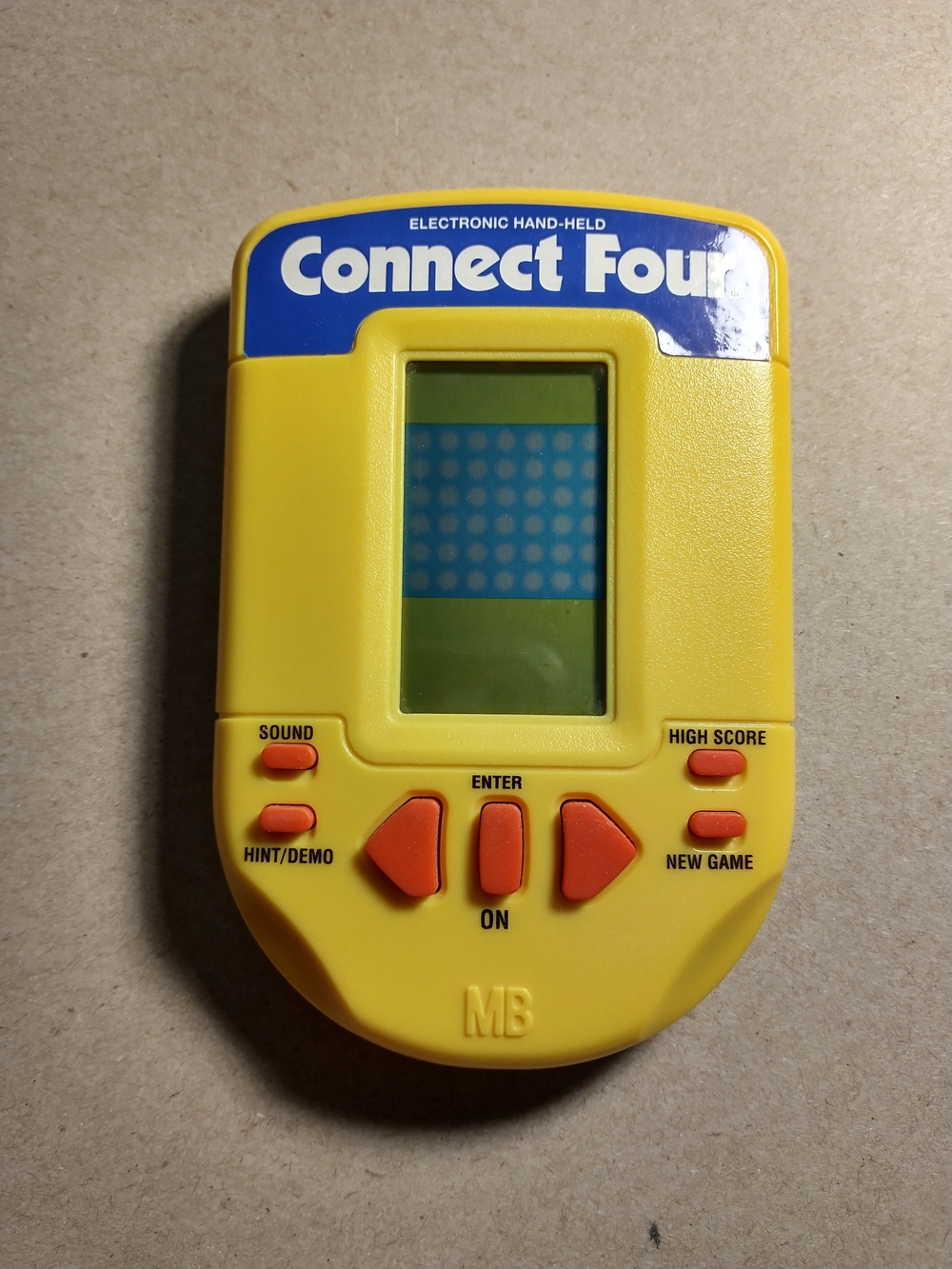 Vintage Milton Bradley Connect Four Electronic Handheld Game – Tested & Working